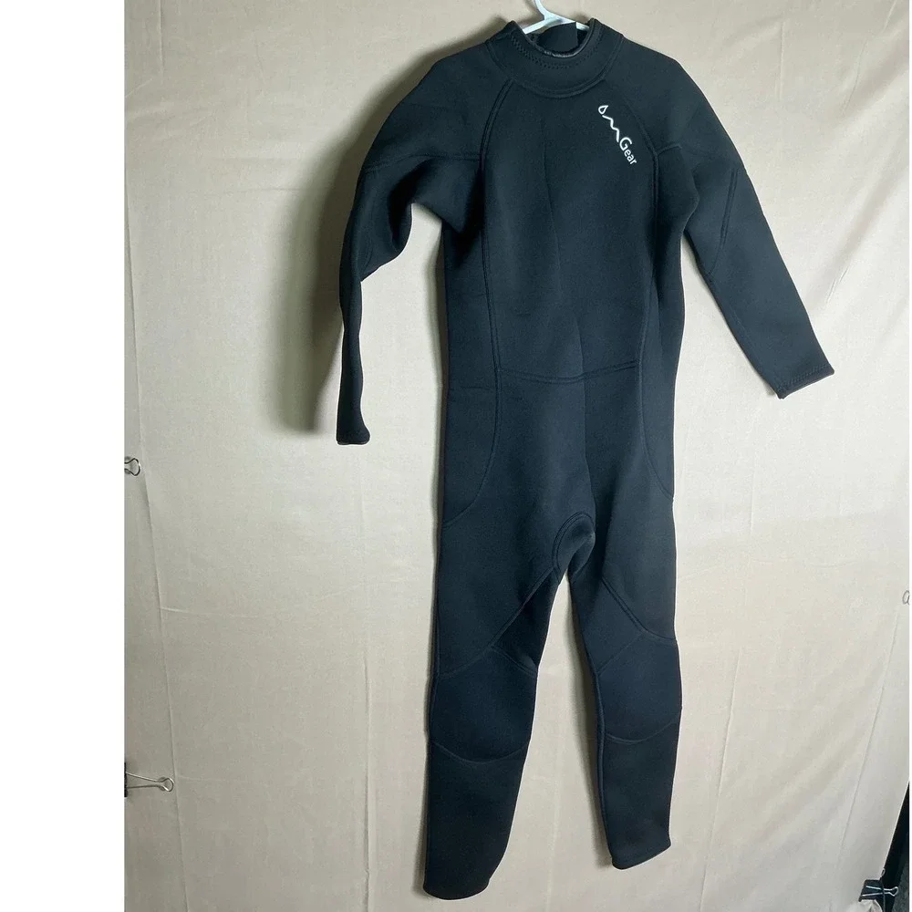 OMGear Kids 12 Wetsuit 3mm Neoprene Full Body Youth Surf Scuba Diving Suit Black